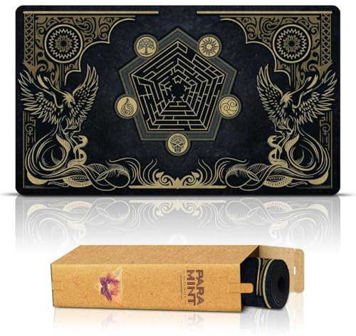 Paramint Oceanic Phoenix (Genähte Kanten) - MTG Spielmatte - Kompatibel mit Magic: The Gathering Spielmatten - Spielen Sie MTG, YuGiOh, TCG - Spielmatten mit originellen Designs und Zubehör