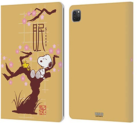 Head Case Designs Offizielle Peanuts Müde Orientalischer Snoopy Leder-Wallet-Hülle Kompatibel mit Apple iPad Pro 11 2020/2021 / 2022