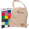 LALALO Personalisierte Schürze mit Namen, Latzschürze Bestickt, Kochschürze Grillschürze Damen Herren, Malschürze Basteln, Kochen, Garten oder Werken, 100x80 cm (Beige)
