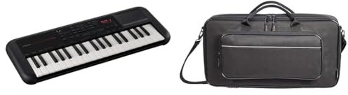 YAMAHA PSS-A50 - Teclado USB portátil digital con grabación de frases, 42 voces integradas y 138 tip & Amazon Basics - Bolso para controladores de sonido pequeños