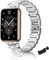 ZHIYONG Metall Armband für Huawei Watch Fit 2 Armband, Frauen Strass Glitzer Verstellbare Edelstahl Ersatzbänder Armband Kompatibel mit Huawei Watch Fit 2 (B)