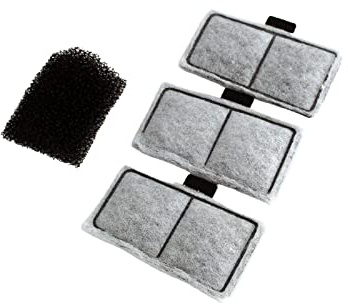 Interpet Internal Corner Power Filter CPF2, 3 Month Service Pack, 3 x Cartridge Filter with Carbon, 1 x Black Sponge