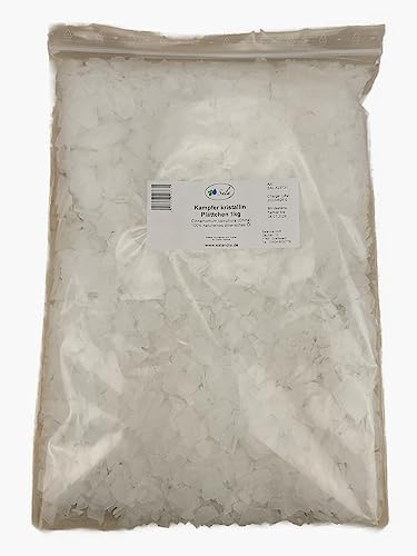 Sala Kampfer kristallin Kampferkristalle Plättchen naturrein 1000 g (1 kg Beutel)