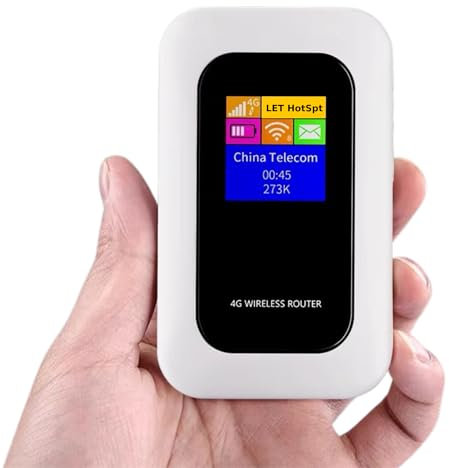 Sxhlseller Routeur Hotspot WiFi Mobile 5G 4G avec Antennes à Gain élevé, Emplacement pour Carte SIM et Extension de Carte de Stockage, Prend en Charge jusqu'à 10 Utilisateurs,