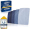 NEUFELD® Flicken zum Aufbügeln [15 Stück] - Bügelflicken 5 Farben - Jeans Flicken zum Aufbügeln Innen und Außen - Aufbügel Flicken hochwertig (Blau-Set)