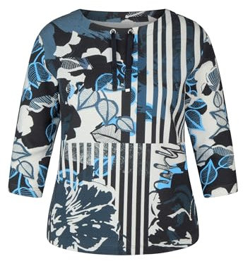 Rabe Sweatshirt Gemustert - Rundhals, 3/4 Arm