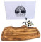 NEAPOLIS Planche à Apéritif en Bois d'Olivier, Planche à Découper avec Rainure, Plateau Fromage, Charcuterie et Petit-Déjeuner 36-42 cm – Élégante et Durable