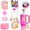 Mity rain 6 accessori per tazze Stanley Cup 850,5 g 1,134 g – Tumbler iniziali carino decorazione per Stanley lettera A-Z, Silicone