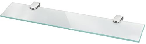 bonsport Glasregal Wandregal für Badezimmer Milchglas - Glas Regal aus 6 mm Sicherheitsglas 50cm - Glasablage Glasregalboden Badablage