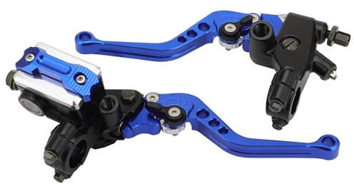 WOOSTAR 22mm Standard 7/8 Regolabile Frizione Leva Pompa Freno Frizione Set Sostituzione per Majesty T3 T5 T7 Moto Dirt Pit Bike Scooter ATV Rosso