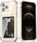 DEVASO Coque pour iPhone 12 Pro Max avec Porte Cartes, Souple TPU Silicone Transparente Protection de la Caméra Étui Portefeuille Lentille Anti-Rayures Carte Housse