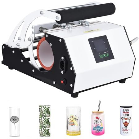 LZDOYY Heat Press, Tumbler Heat Press Machine for 11oz-20oz Sublimation Straight Blank Skinny Tumblers Mugs Glass Mug Cup Heat Transfer Printing with Temperature Adjustment,A-220V