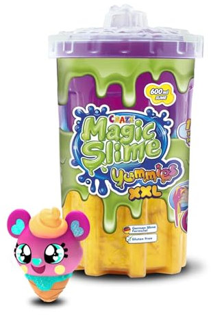 CRAZE Magic Slime - Yummies XL Ice-Bear | Slime para niños en Colores neón con Diferentes Personajes para chupar - Slime en Lata de 600 ml, Colorido Slime Infantil sin residuos