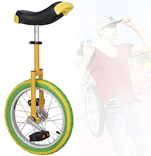 DXZXDJIU 20/18/16 Zoll verstellbares Einrad for Herren – Mountainbike for Erwachsene mit rutschfesten Butylreifen(18inch)