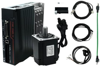 Servo Motor 400w 750w High Speed 3000RPM Servo Motor Kit Support 5V 24V Pulse Signal Analog -10-10V RS485 Modbus(750w with brake)