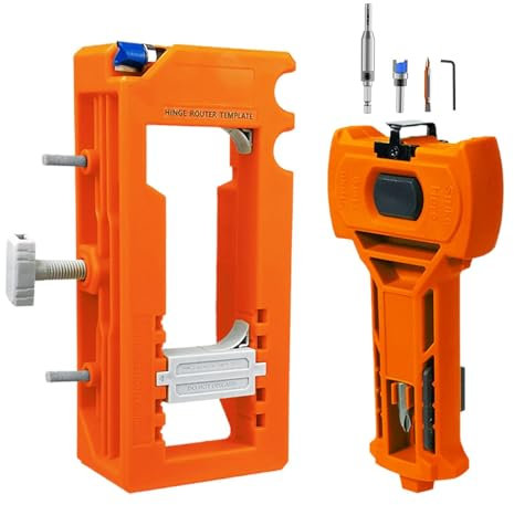 Door Hinge Template | Multifunctional Installation Tool for Latch,Door Hinge Installation Router Template Jig Fits for Home Maintenance