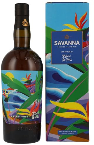 Savanna Art of Rum Yann Le Gall 54% Vol. 0,7L – Premium Traditionnel Rum aus Réunion Island | In edler Geschenkbox | Intensiv & aromatisch