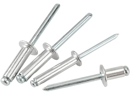 Fiche à douille hexagonale en laiton Rivets pop à tête bombée en aluminium, rivets aveugles M2.4, M3.2, M4, M5, M6. Tige mandrin, clou de tirage d'échappement(16mm,M6 (10PCS))