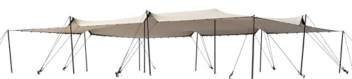 TOOLPORT Professional Stretchzelt 9x12m mit Aluminiumgestänge wasserdicht für Events und Outdoor Einsätze