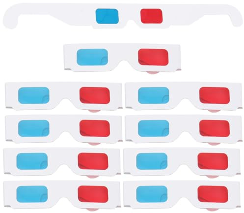 3D-Brille 10 Stück Papier Weiße Rahmen Weihnachten Geschenkideen