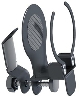 Uqezagpa 2 in 1 360°Swivels Cup Tray Cup Holder with Headsets Hook Durability Aluminum Clamp Mount Fit for 5-50mm Thick Desks Adjustable Under Desk Headsets Holder