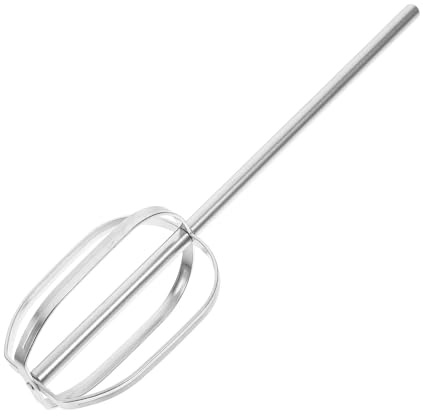 Alasum Elektrischer Handmixer mit Edelstahl Schneebesen Austauschbaren Aufsätzen und Einfachem Verstauen für Backen und Küche in Silber Wiederverwendbar