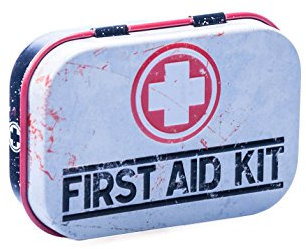 Nostalgic-Art Retro Pillendose, 4 x 6 x 1,6 cm, First Aid Kit – Classic – Geschenk-Idee für Nostalgie-Fans, mit Pfefferminz-Dragees, Vintage Design