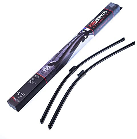 EINPARTS Scheibenwischer Set Wischerblätter Set Länge 1: 650mm Länge 2: 650mm Flachbalkenwischblatt Kompatibel mit PORSCHE Cayenne 92A Side Lock EPWBDA2626R
