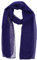 WESTEND CHOICE Damen-Chiffon-Schal, einfarbig, weich, Kopftuch, für Mädchen, durchsichtig, 150 x 45 cm, violett, One size