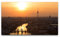 Paul Sinus Art Bilder XXL Berlin Sonnenuntergang 120x70cm Wandbild auf Leinwand