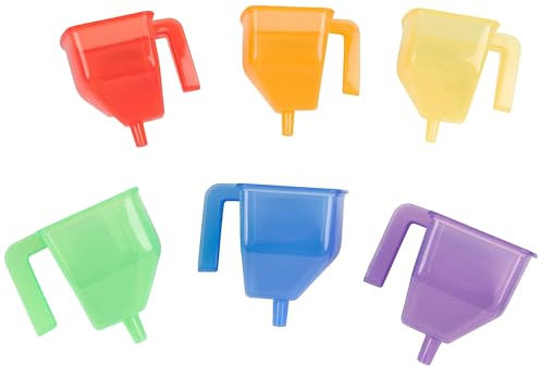 TickiT 73113 Translucent Colour Funnels - Pack of 6