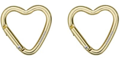 munkees, 2 x Mini Herzkarabiner, Schlüsselanhänger, Gold, 3222
