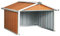 vidaXL Rasenmäher Garage Rasenroboter Mähroboter Dach Überdachung Unterstand Sonnenschutz Mährobotergarage 92x97x63cm Verzinkter Stahl Braun