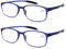 Mcoorn Lesebrille Flexibel Blaulichtfilter für Damen Herren, Lesehilfe Leicht mit Anti Blau Groß, Dioptrien +2,50