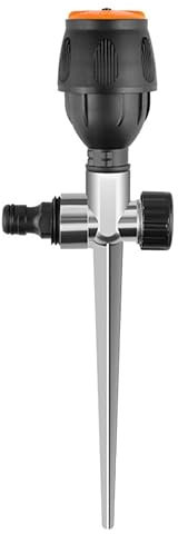 360 Grad automatische Drehung Bewässerung Bodenstecker Sprinkler 4 Punkte Mag-Menge Distanz Sprinkler, für Outdoor Garten Rasen und Pflanzen, Bewässerung von Pflanzen Blumen Gemüse (B)