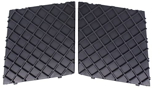 Doo Engy Frontstoßstangengitter Stoßstangenabdeckung Frontgitter Kühlergrill Frontstoßstange Gitter Grill Blende Abdeckung vorne Stoßstange schwarz links und rechts für 5er E60 E61
