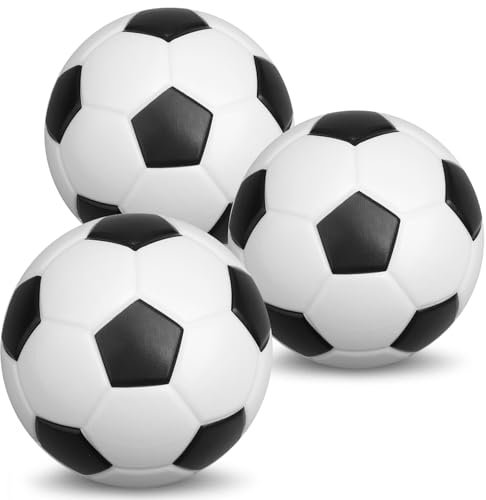 Foam Mini Footballs for Kids Adults, Soft Squishy Slow Rising Football Goal Toys for Goal Sets, Swimming Pool Beach Balls, Indoor Outdoor Sport Gift (3PCS, 10cm)