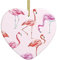 Malerei Flamingo Druck Personalisierte Weihnachtskugel, Keramik Weihnachten Hängende Ornament, Weihnachtsbaum Dekoration Für Freund Freundin Frau Xmas Geschenke