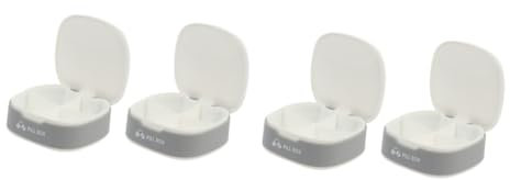 GLEAVI 4stücke Tragbare Medikamentenbox Mit Fächern Für Unterwegs Für Sichere Aufbewahrung Von Fischöl Und Anderen Pillen Kompakte Reisetasche Für Medikamente