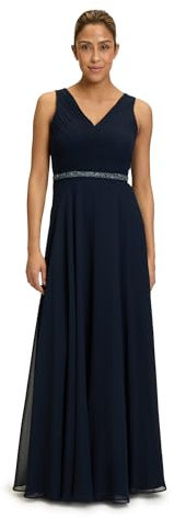 Vera Mont Damen Abendkleid mit Plissee Night Sky,50