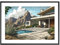 MJ-GRAPHICS® - Poster einzigartige Architektur - graues luxuriösem Haus - Wandbild Din A3 in Galerie Qualität 300g dickes Posterpapier - Villa Motiv - Küchen & Wohnzimmer Bilder - ohne Bilderrahmen