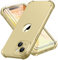 ORETECH for iPhone 15 Plus Case 6.7 inch, with [2 Pack Screen Protector] [Camera Lens Guard] [15FT Military Grade Drop Test] 360° Shockproof Slim Fit Design Rubber Bumper Phone Cover - Gold