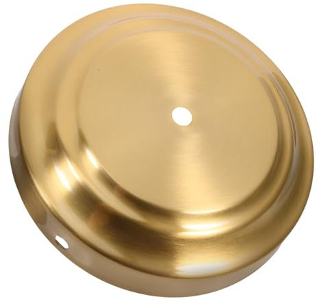 Veemoon Tischlampensockel Aus Kupfer Runder Und Glatter Metallsockel Für Tischlampen Massiver Und Bruchfester Ständer Für Diy Projekte Und Kabeldurchführung Geeignet Für Schlafzimmer Wohnz