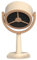 Gevvnss Hotte de bureau portable rechargeable, extracteur d'air de cuisine portable avec 2 vitesses de vent pour la maison, la cuisine, le camping-car, beige
