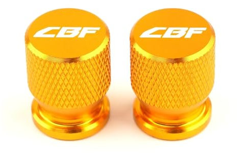 Ventilschaftabdeckungen für Motorräder Für Hon@&da Cbf125 Cbf250 Cbf500 Cbf600 Cbf1000 SA CBF 250 600 1000 Motorrad Rad Reifen Ventil Kappen Vorbau Abdeckungen Zubehör(Gold)