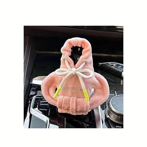 HAAXSHOD 2 Stück Auto Schaltknauf Abdeckung, für Audi A6 Avant C8 4K I 2018-2024 Schaltknauf Hoodie Auto DekorativesAbdeckung,E