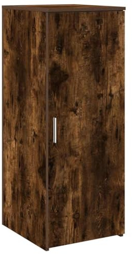 vidaXL Storage Cabinet Smoked Oak - Engineered Wood Cabinet 40x45x103.5 cm for Office/Reception USE