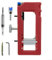 Kit de plantilla de fresadora de bisagra de puerta y fresadora de precisión para varios grosores y radios