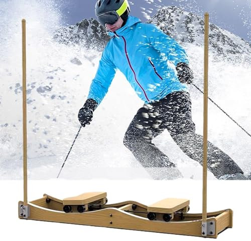ZATTYDV /Ski-Trainingsgerät aus Holz, Krafttrainer für dünne Beine, Fitness-Hüfttrainer, Beckenbodentrainer