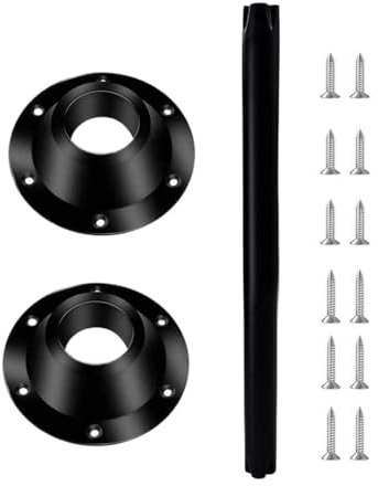 Pied de table pour camping-car - Support en aluminium | Pied léger et amovible pour intérieur de camping-car | Pied pliable et réglable avec base pivotante pour van